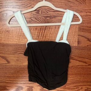 Free-people Women's Black and White Vest